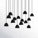 Cotter 14 Light Fabric Dimmable Geometric Chandelier