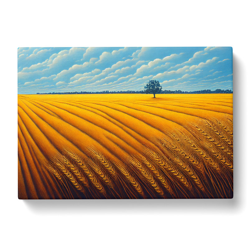 Magical Wheat Field - Wrapped Canvas, 40cm H x 60cm W x 3cm D