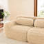 Canapé modulaire kaki 2 avec tissu doux, structure antidérapante, éponge haute densité 32d, conception ergonomique, coussins décoratifs et aucun assemblage requis en kaki, matériau moelleux, dessous, nécessaire