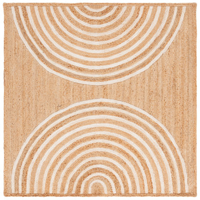 Tapis abstrait en jute / sisal Sarok