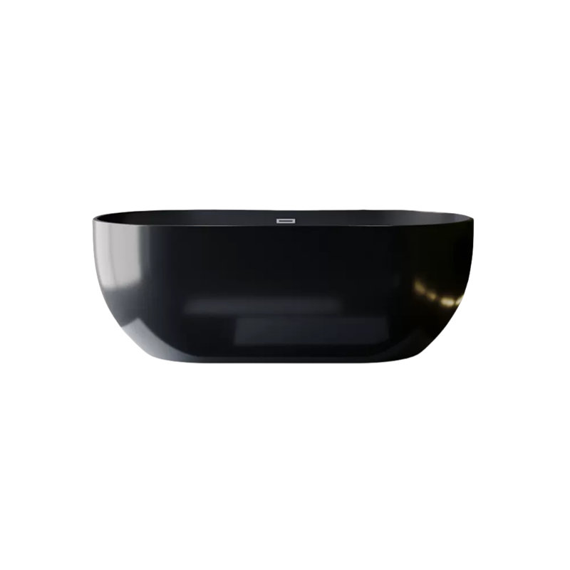Ensemble de douche et de baignoire l 63 po x H 23,6 po, Noir