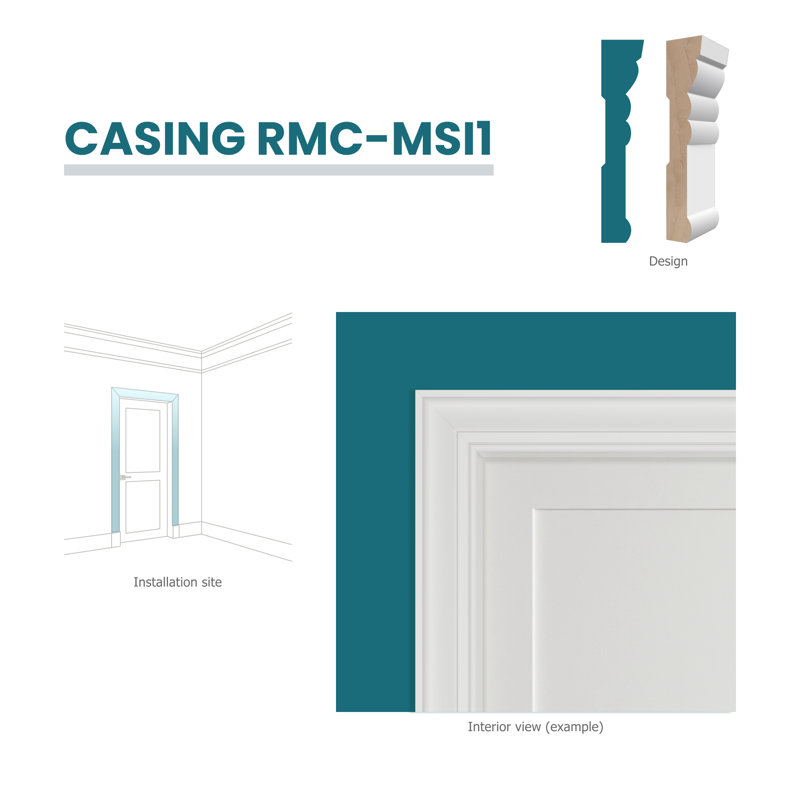 RMC MSI1 11/16 po x l 3 1/4 po l 10 po au total, 3,25 po x 96 po x 0,6875 po