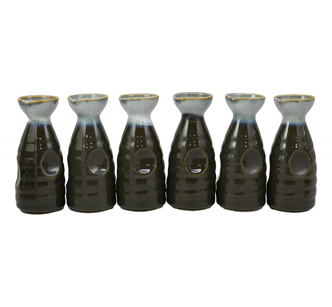 Giusto Handmade Ceramic Decorative Bottle (Set of 6) World Menagerie