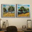 Paysage jaune doux I - cadre photo, reproduction d'art-495566744-494023526-495566751