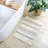 Woven Texture Stripe Bath Rug Grey 20X32"