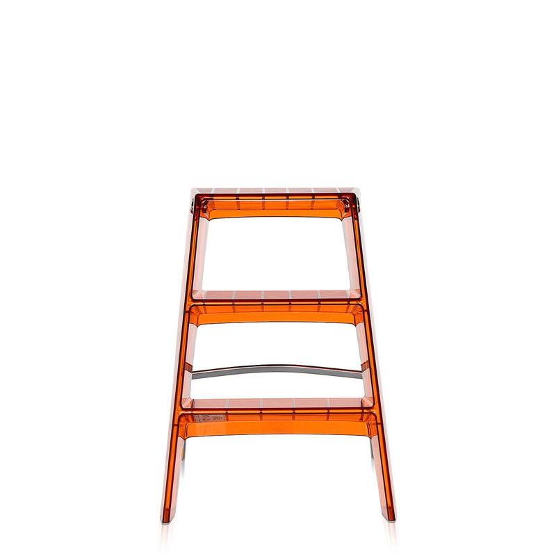 Upper 3 - Step Folding Step Stool, Orange Red