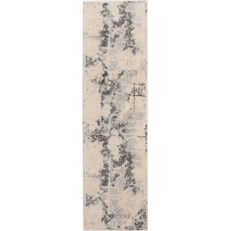 West Tisbury Abstract Hand Woven Area Rug, Runner 66 x 229cm