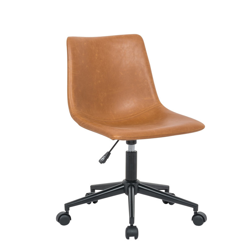 Chaise de bureau Pat, Marron