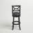 Adelaida Swivel Upholstered Faux Leather Counter Stool with Solid Wood Frame-645982592-645982596