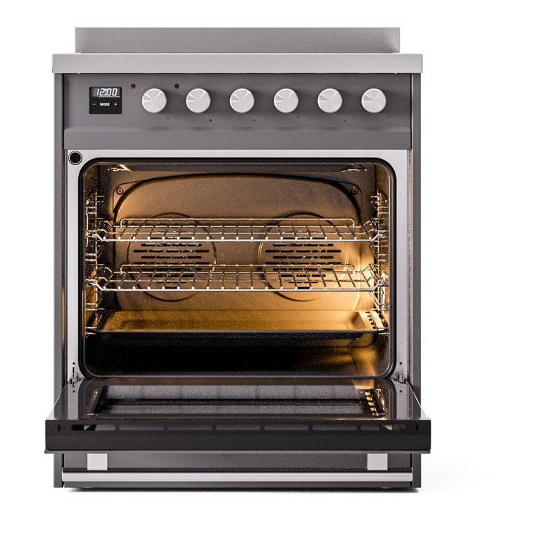 Cuisinière à induction 30 po ILVE Professional Plus II, 4 éléments à induction (porte vitrée)