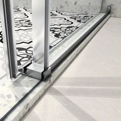 5476 Shower Door With 70Mm 304 Stainless Steel Pulleys - Nano Cleaning, -Proof, Adjustable Soft Closing Function Steel, & Coating
