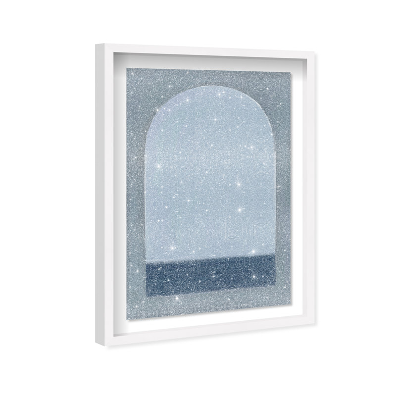 Minimal Ocean Window Print by Oliver Gal, 31.5"H x 46.5"W, White Shadowbox