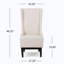 Chaise d'appoint à haut dossier-702422745