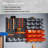 44 Piece Wall Mounted Pegboard Hook, Storage Bins and Panel Set