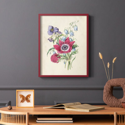Antique Garden Bouquet I, reproduction encadrée - bois massif