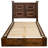Fireside Lodge Barnwood Colonial Potomac Platform Bed - King-271329154