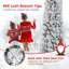Arbre de Noël artificiel éclairé Jataun - support inclus-1916099755
