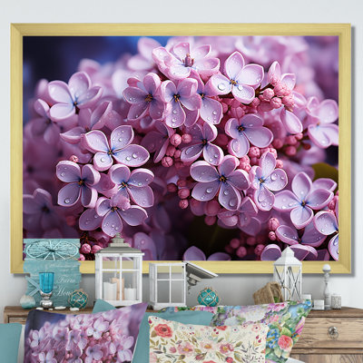Lilas roses photo harmonie sur toile