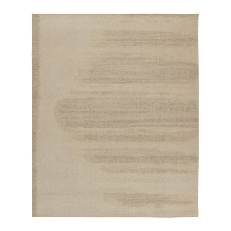 Distressed Homage Hand Knotted Wool Abstract Area Rug, Rectangle 12' x 15'