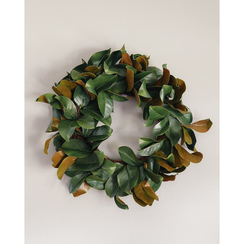 Couronne de magnolia artificielle 24 po