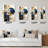 Simplicity Minimal Geometry Navy Blue I - Modern Geometric Wall Clock-99634217