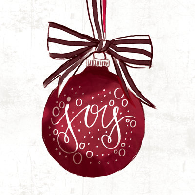 Joy Ornament - Wrapped Canvas Print