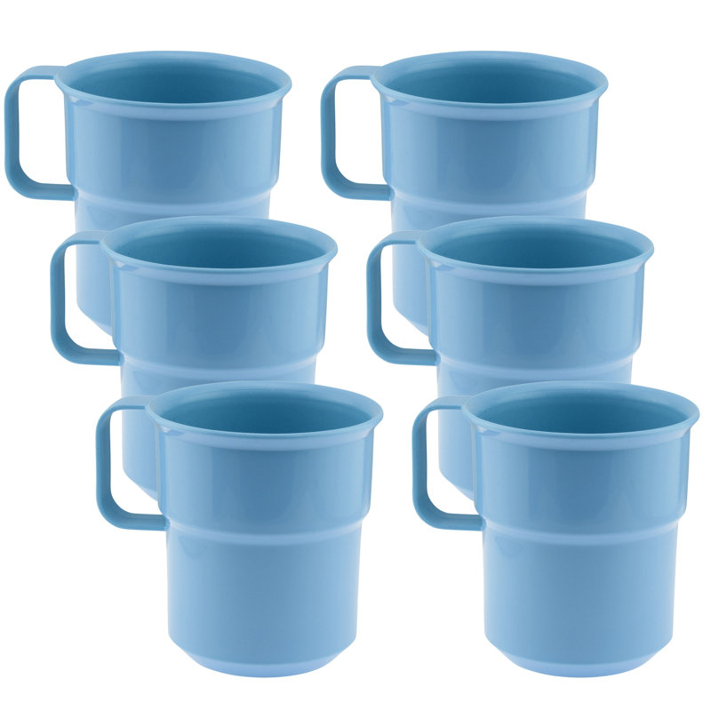 Tasse à café incassable, Bleu, 6
