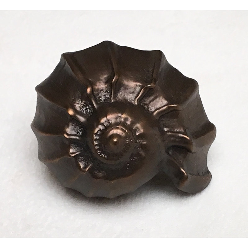 Tropical 3/2" Length Snail Novelty Knob, Oil Rub Bronze