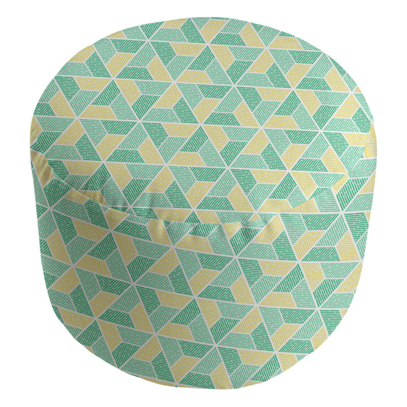 Repose-pieds Avicia, Jaune / vert pin