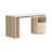 59.8'' L-Shaped Rotating Modern Wooden Design Modular Desk With Drawers Wash White-1650450341