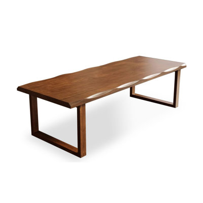 Dark walnut color Rectangular Solid Wood Dining table
