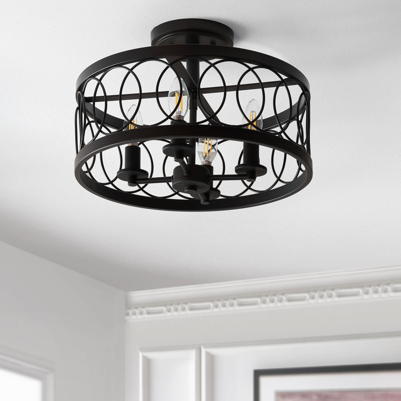 Carreiro Semi Flush Mount, Oil Rubbed Bronze