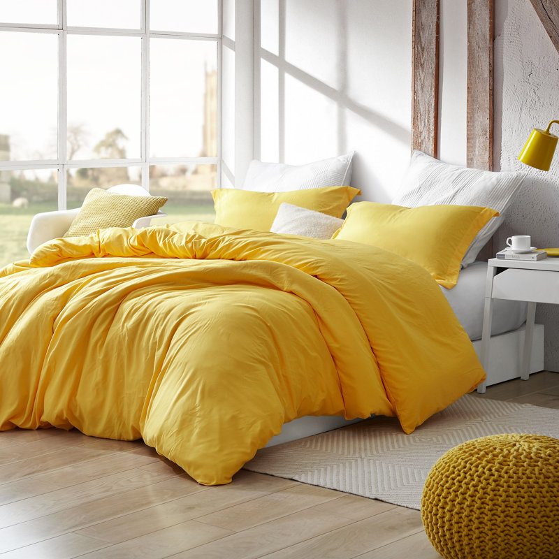 Polyester Duvet Cover, Mimosa, Queen Duvet Cover + 2 Standard Shams