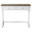 Console à 2 tiroirs blanc antique