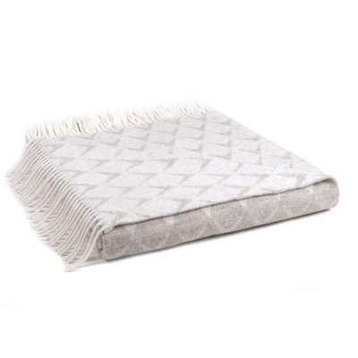 Tweedmill Merino Coastal Throws Blanket with Fringe