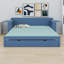 Lit de jour avec bureau amovible, tiroirs de rangement et table d'appoint hydraulique-1490872181-1490872137