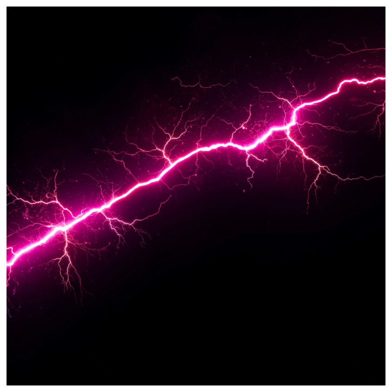 Pink Lightning Bolt Comforter, Twin