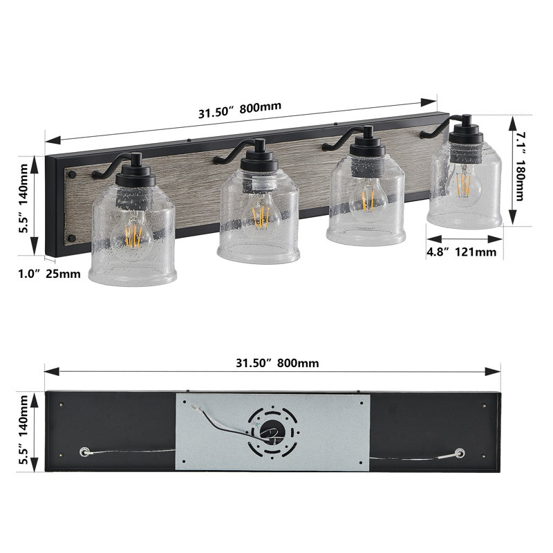 Modern Vanity Wall Sconce (Bulb Not Included)