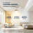  66-inch Modern Ceiling Fan with Light, Remote Control Smart Fan, 8 ABS Blades, DC Motor, 6 Speeds, Downrod Mount for Bedroom, Living Room-996903134-996903132
