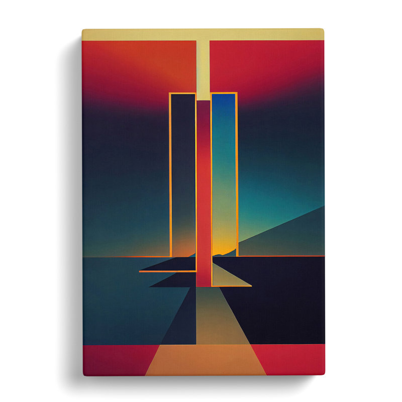 Bold Sunset - Print, No Matte, Wrapped Canvas, 50cm H x 35cm W x 3cm D