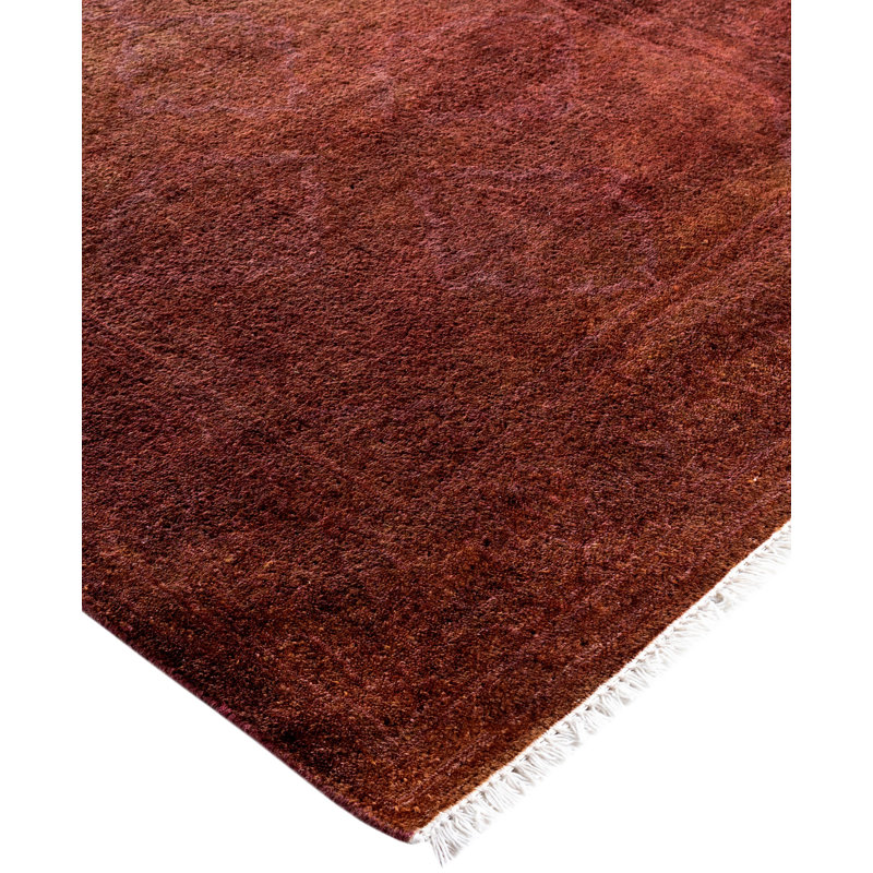 Overdyed One-of-a-Kind 2' 6" X 11' 10" Hand Knotted Area Rug