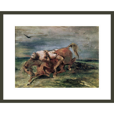 «Mazeppa» par Eugène Delacroix, impression giclée sur cadre