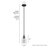 Dunshire 1 Light Noble Bronze Pendant with Glass-91296556-70776754
