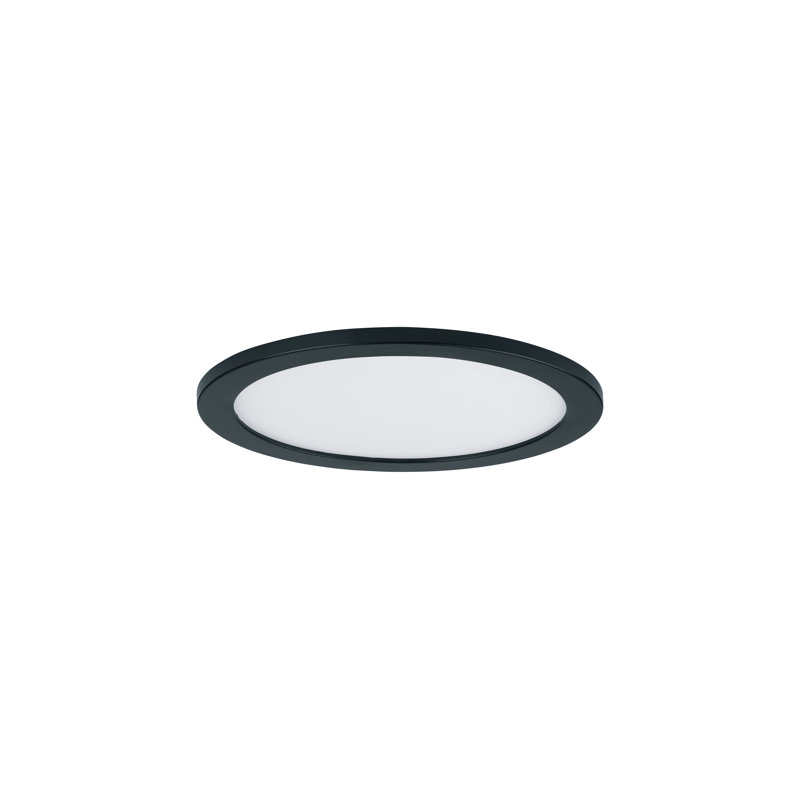 Methel LED Flush Mount, Black, 0.5" H x 5.5" W x 5.5" D