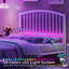 Farmhouse Arched Slat Metal Headboard-944778347-944778341