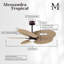 Alessandra - Ventilateur de plafond à cinq pales - DEL intégrée-103363419-103363410