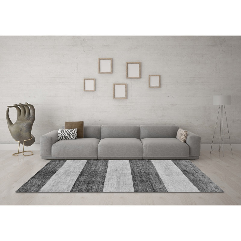 Rauch Performance Striped Indoor Rug, Round 8'
