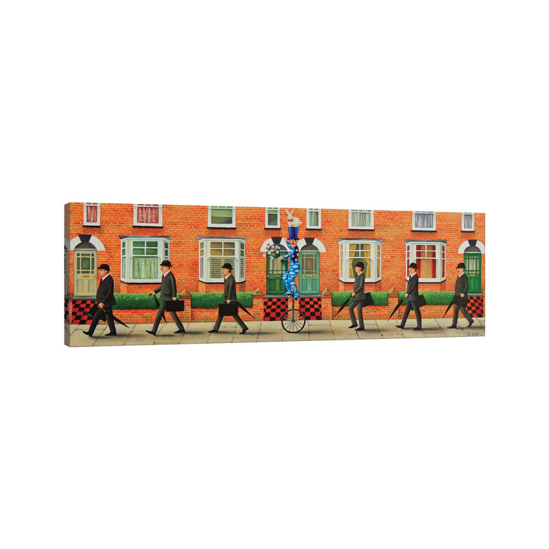 Off To Work! by Antoinette Kelly - Wrapped Canvas Panoramic Painting