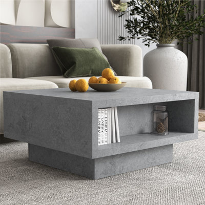 Caomhan Pedestal Coffee Table with Storage