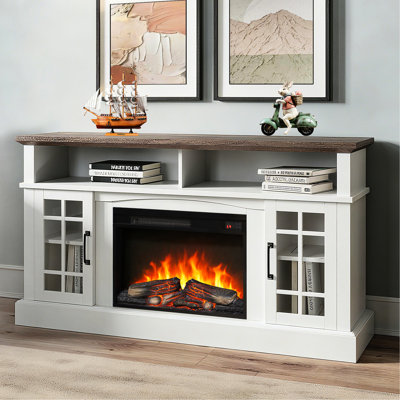 Foyer électrique encastrable de 26 pouces, appareil de chauffage ultra mince avec bûche et flamme réaliste, minuterie télécommandée, chaleur de 1400 W, puissance de 5 000 par heure, 11 réglages de température, source DEL de 50 000 heures, double protection